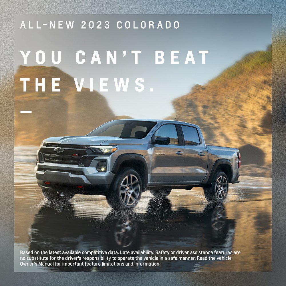 Navigate tough trails in the All-New Chevy Colorado with 10 class-leading available camera views.*