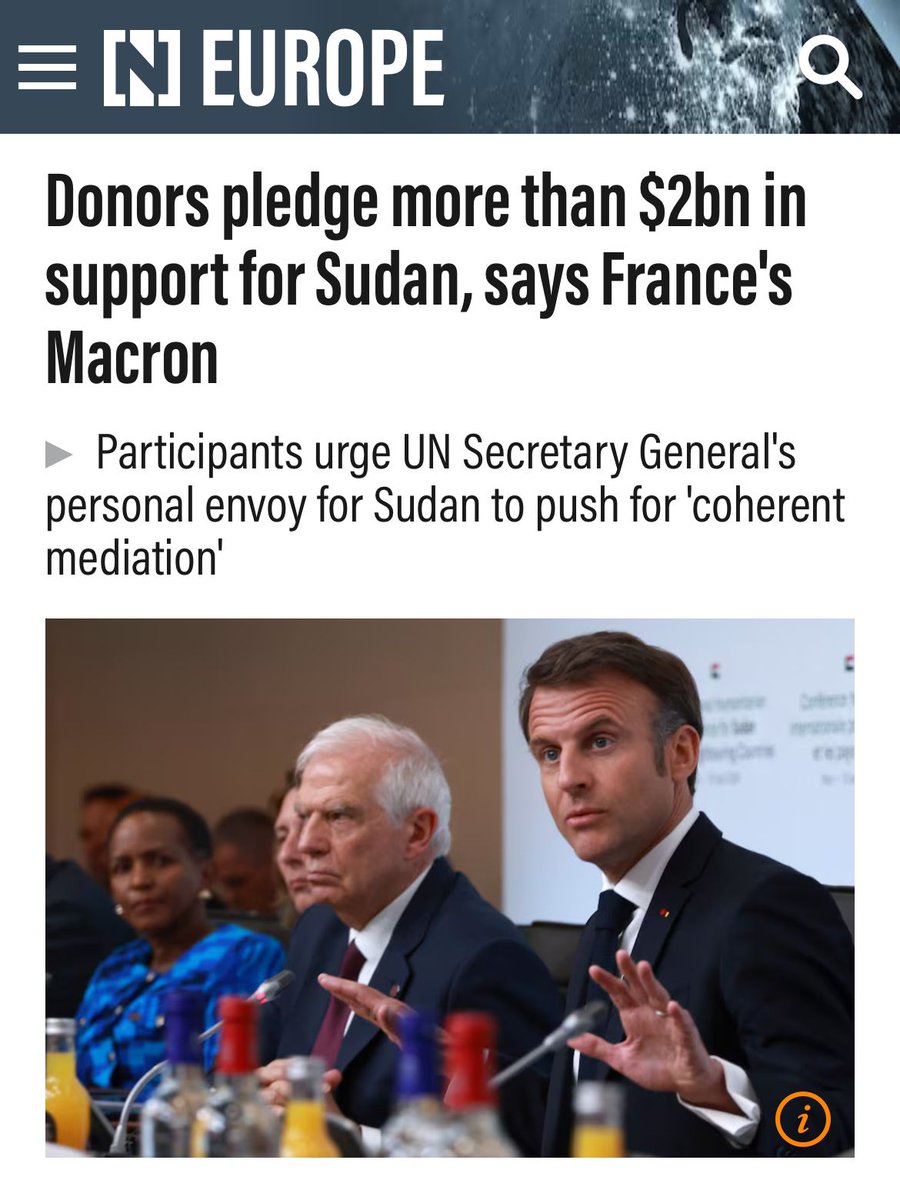 My thanks to donors who pledged their support for #Sudan & the region on Monday 💙 This comes at a critical time. We have a small window to prevent famine & stop this catastrophe in its tracks. Pledges must be disbursed quickly. The people of Sudan cannot wait 🇸🇩