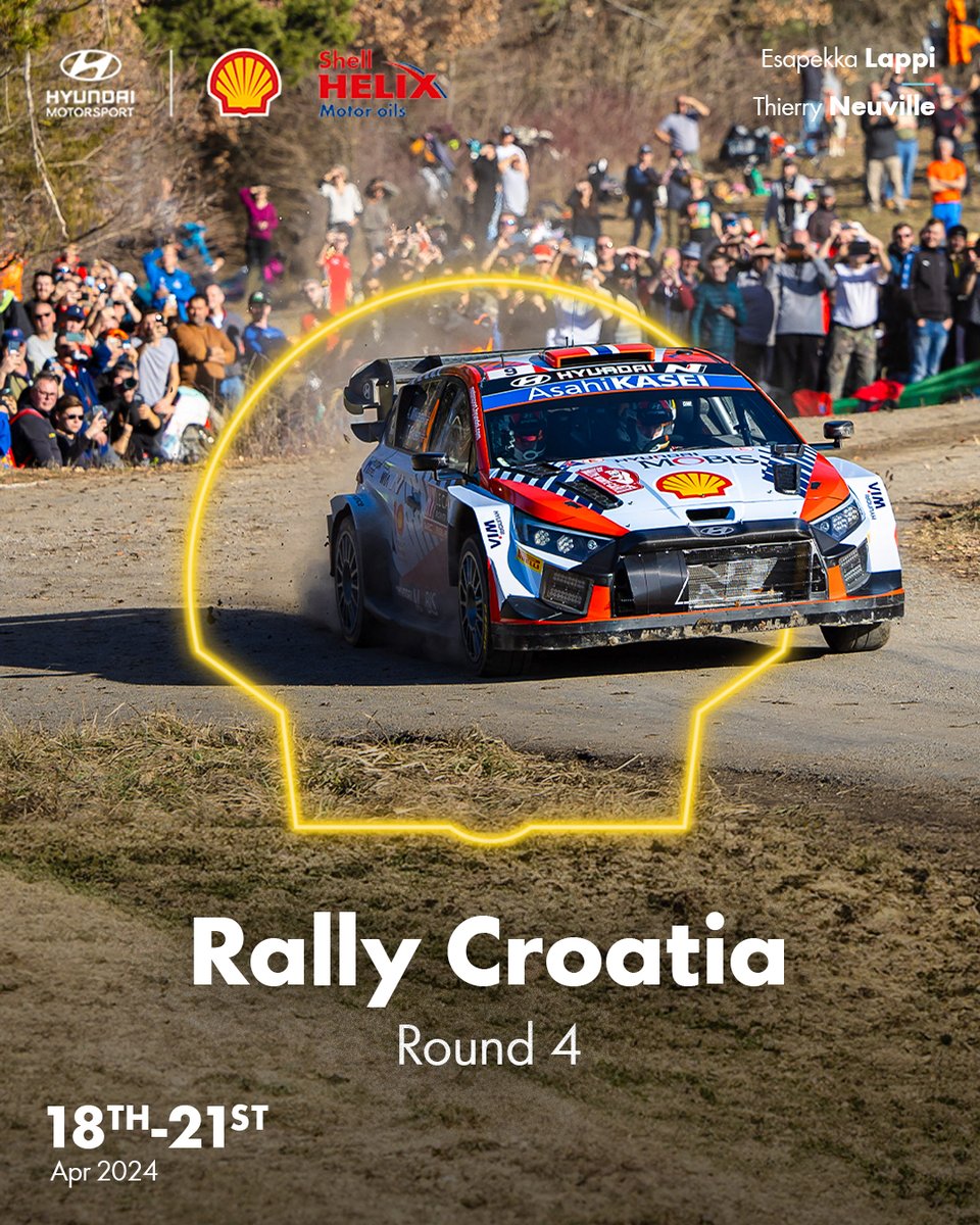 Next 🆙 #CroatiaRally 🇭🇷 Good luck to defending @officialwrc champions @hmsgofficial as they tackle Round 4️⃣ safe in the knowledge that Shell Helix Ultra lubricant has their engine protected for whatever terrain comes their way 💪 #ShellMotorsport #WRC