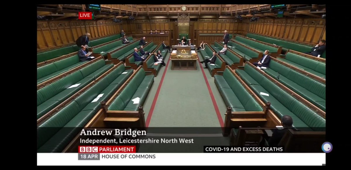 Only 16 MPs can be bothered to discuss excess deaths.