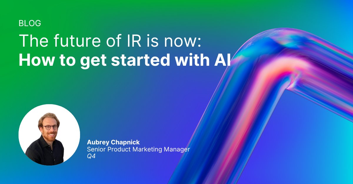 At Q4, AI isn't just a feature—it's the future of IR. Our latest blog post details how to start integrating AI into your IR strategy now.

Read here ➡️ q4blog.com/the-future-of-…

#AIforIR #InvestorRelations