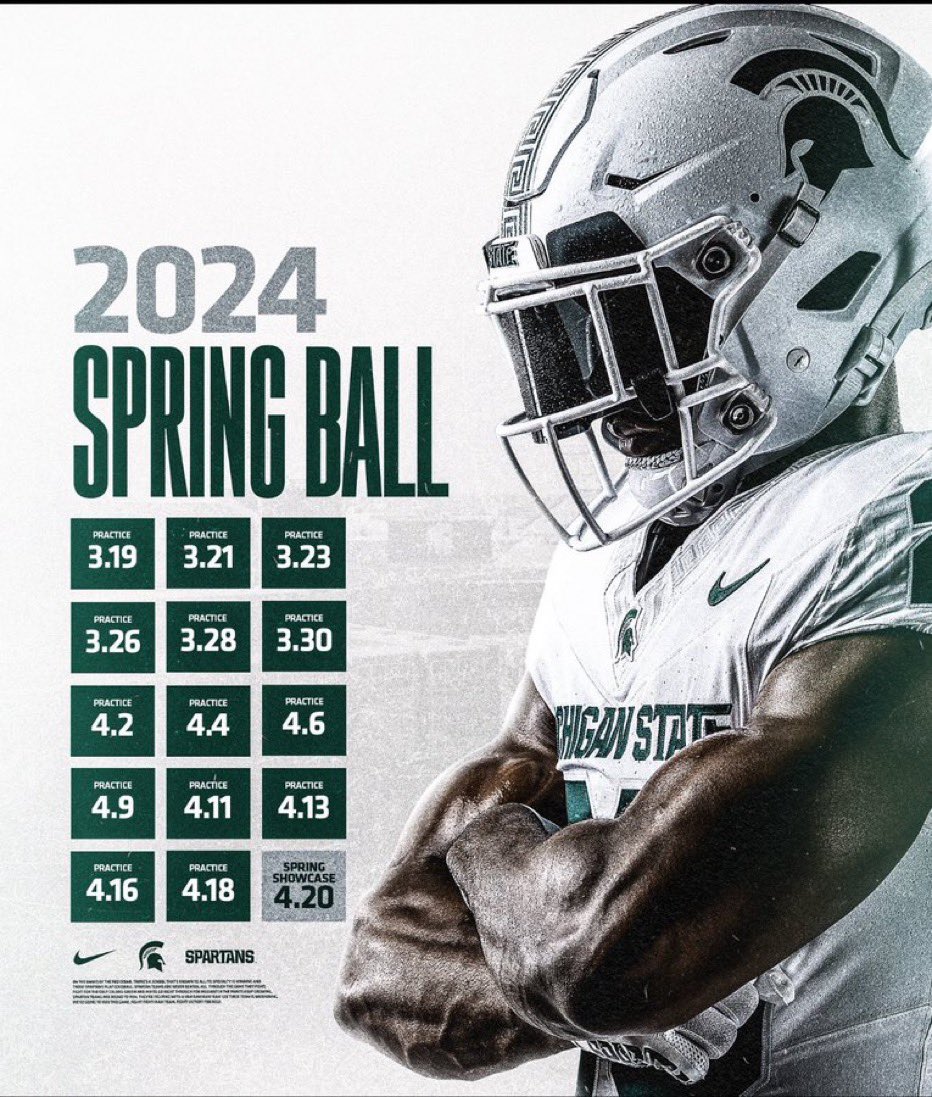 I will be in East Lansing this weekend!!! @MSU_Football @MikeDoc40 @CoachWozniakTE @CoachHawk_5 @Coach_Lindgren @MSU_FBRecruits @BCCoachCisco @WMDrivefootball @TheD_Zone @PrepRedzoneMI @alex_pallone @CoachHefNCSA @BC_CoachFerg