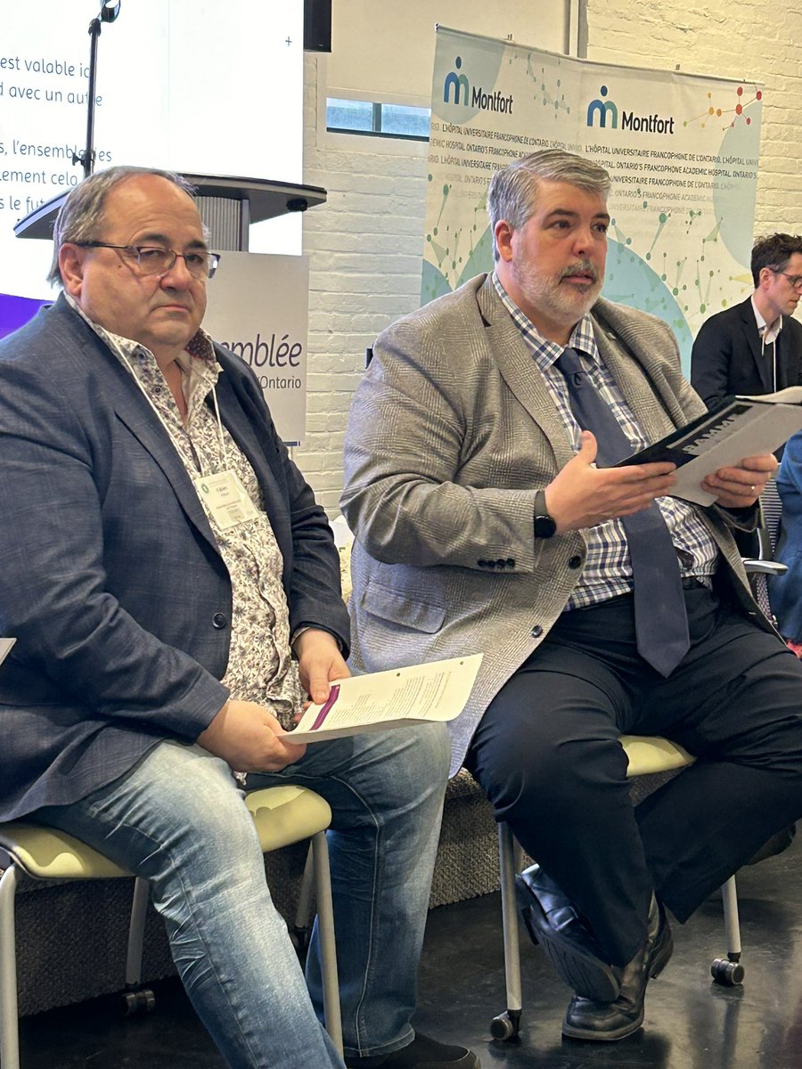 la68ann's tweet photo. En bonne compagnie ce matin dans notre groupe de travail aux #Journéessanté2024 de @MonAssemblee.   Discussion des soins de longue durée. 

Quel beau campus du @collegeboreal à Toronto!

@peterh68 
@fabienhebert https://t.co/PggTxsi3AK