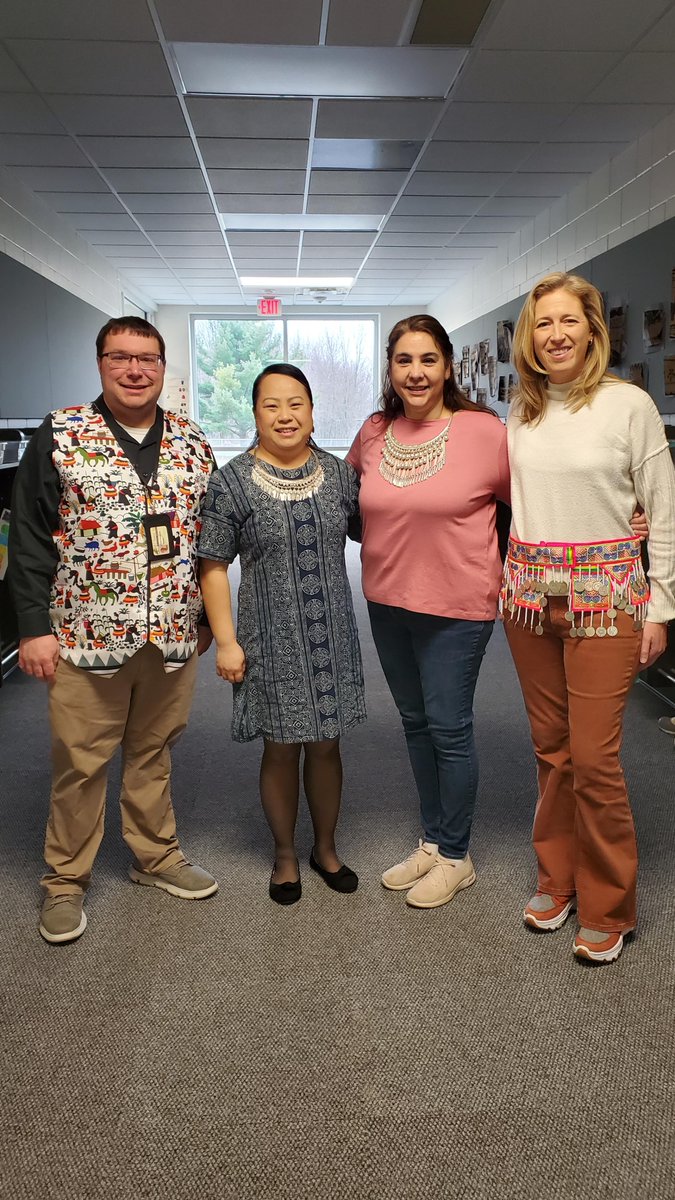 To honor Hmong History Month, my friends and I dressed up today. #DCETAstrong #hmong #heritage #k12 #sschat #wisconsin