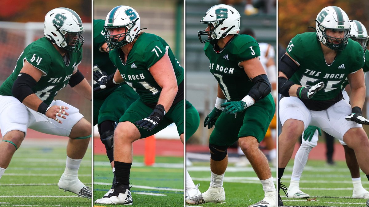 Rock_Athletics's tweet photo. FB: Slippery Rock football standouts Jeff Burkhart, Yuriy Hryckowian, Kyle Kudla and Nick Stazer were named to the Hampshire Honor Society by the National Football Foundation and College Football Hall of Fame.

More Info🔗: https://t.co/PFKSmFZk83 https://t.co/061nCpdA81