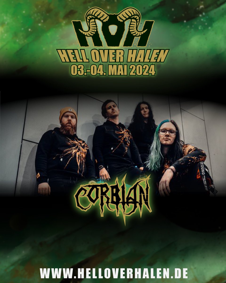 helloverhalen's tweet photo. Am 4. Mai stehen Corbian auf unserer Bühne #Corbian #Halen #OpenAir #Metal #Hardrock #Festival https://t.co/XNuXqzRChl