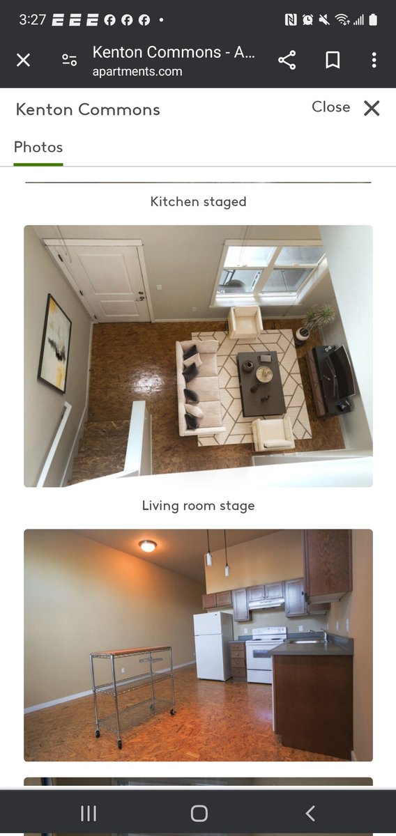 Moving to Portland soon and found one of the most heinous apartments while searching online. They advertised on their website that they have hardwood floors.