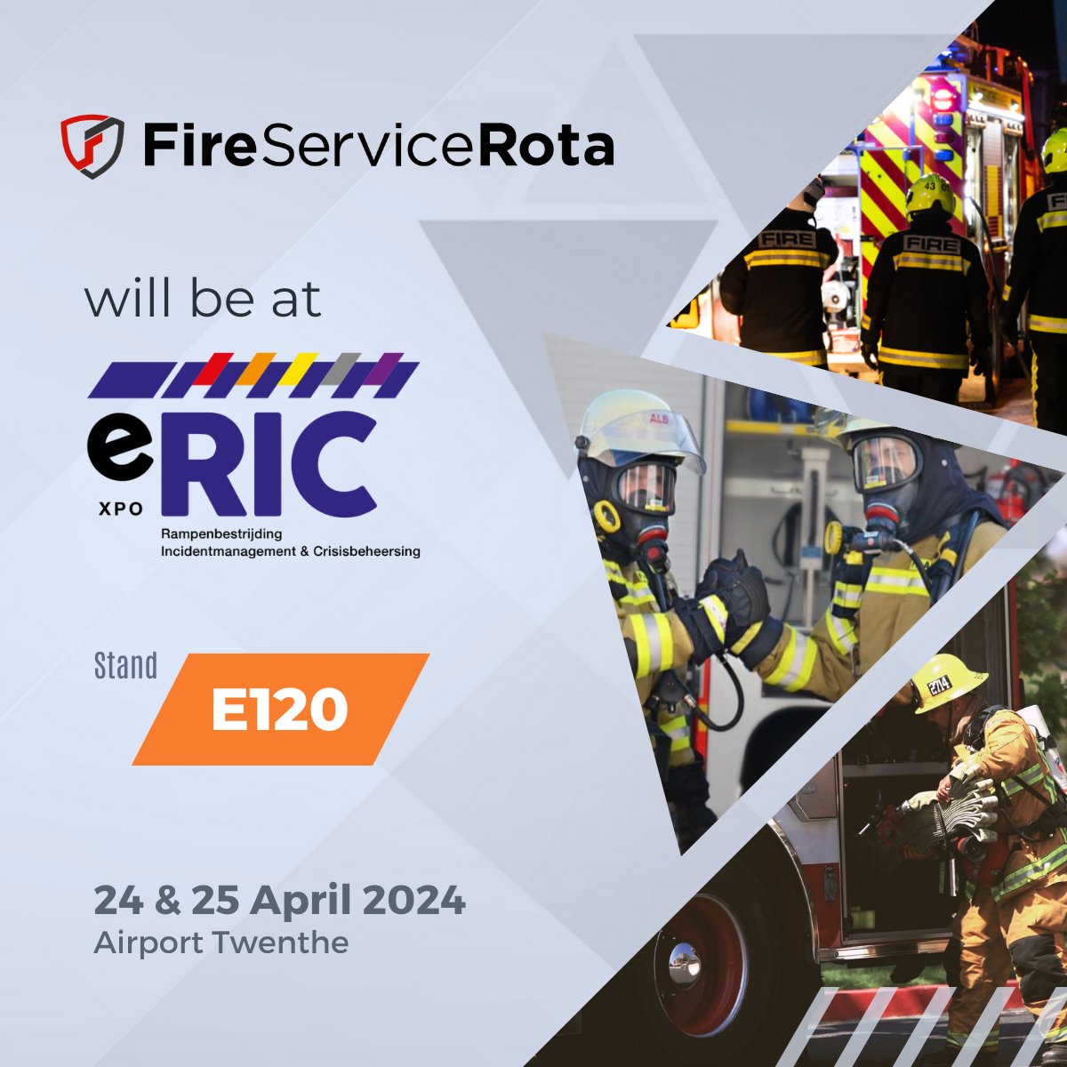 Meet our team at the Dutch tradeshow for Disaster control and Incident management. We will demonstrate our firefighter 👩🏻‍🚒 alerting 📟 capabilities together with our partners @firecom_nl and Safety Consulting Technology 

exporic.nl/nl/de-beurs/aa…