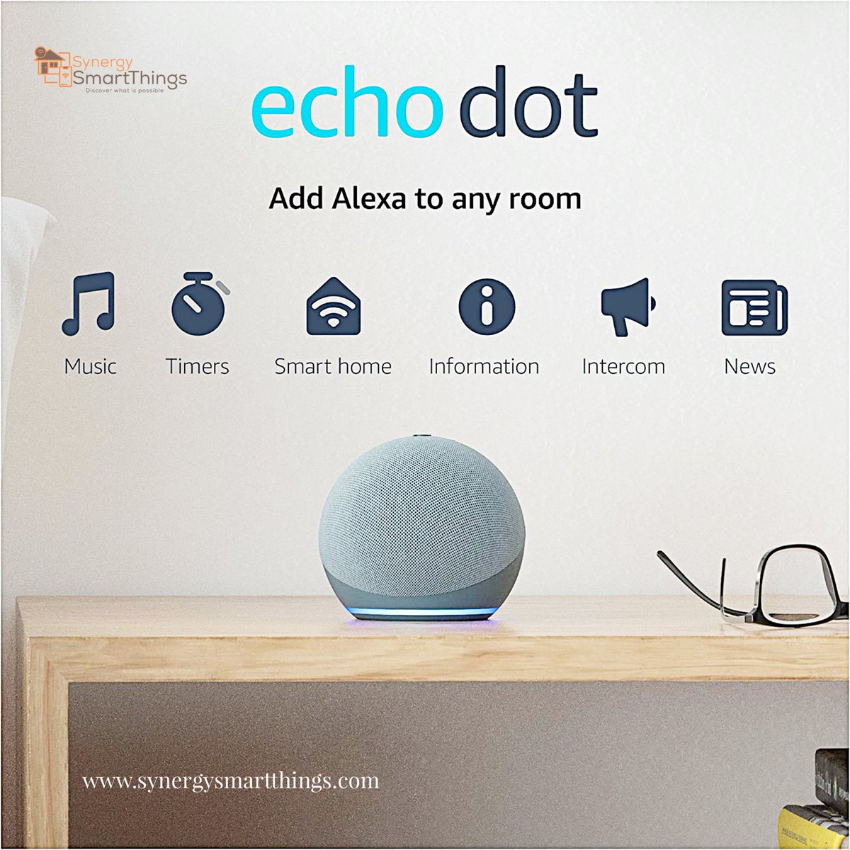SmartThingsNG's tweet photo. Here are some of the things you get to enjoy with these smart devices
🟤 music
🟤 timer
🟤 smart home automation 
🟤 information 
🟤 intercom
🟤 news

Live smart, not hard with us today.

#synergysmartthings #smartthings #alexa #smartliving #smarthome #news #information #music https://t.co/cIUvwbq76h