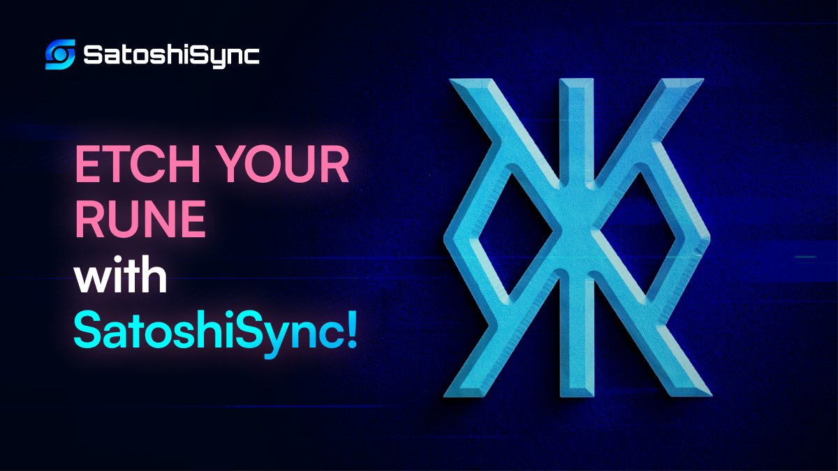 Etch your Rune with SatoshiSync - no coding skills required! 

RuneSync allows you to etch, mint, and transfer Runes all in one place 🔀

Coming out on SatoshiSync next week!