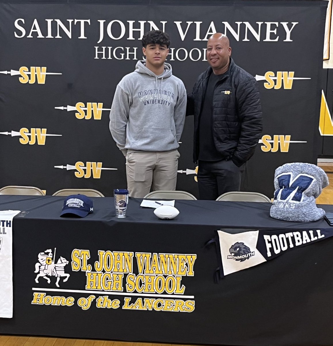 πππΆπΈπ½ π΅ππ·π·π ππΈππππΆ (@coachba1010) on Twitter photo Opportunity is All About Timing. Here We Come @MUHawksF
Congrats Deon <a href="/djackson_30/">Deon Jackson</a> and Well Deserved. Now Go and Change The World <a href="/SJVLancersFB/">St. John Vianney Football</a>
<a href="/CoachJeffGallo/">Coach Jeff Gallo</a> <a href="/Coach_KCal/">Kevin Callahan Jr.</a> <a href="/Coach_Raitano/">Chris Raitano</a> Opportunity is All About Timing. Here We Come @MUHawksF
Congrats Deon <a href="/djackson_30/">Deon Jackson</a> and Well Deserved. Now Go and Change The World <a href="/SJVLancersFB/">St. John Vianney Football</a>
<a href="/CoachJeffGallo/">Coach Jeff Gallo</a> <a href="/Coach_KCal/">Kevin Callahan Jr.</a> <a href="/Coach_Raitano/">Chris Raitano</a>