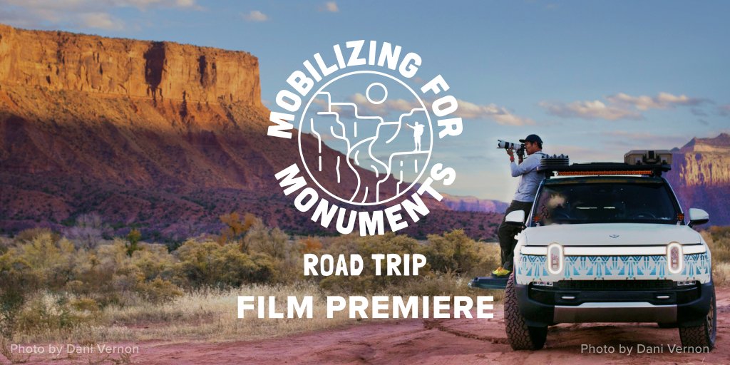 Today’s the day! The official premiere of the film from our Mobilizing for Monuments Road Trip with @conservationall, @Rivian and @NuestraTierraNM last year. In it, we share the stories of tribal leaders, conservation non-profits, and local business leaders advocating for the…