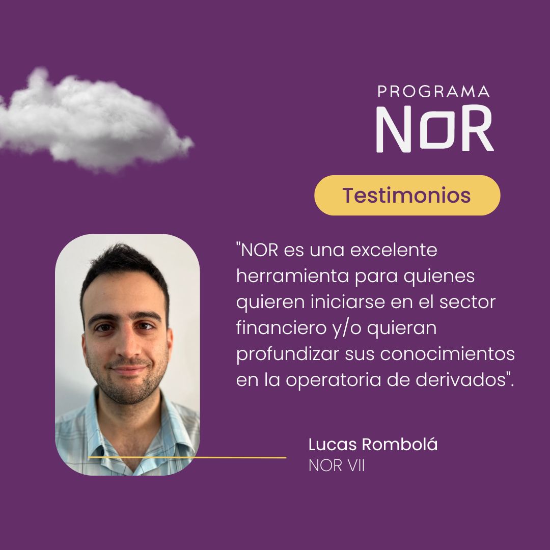 a3mercados's tweet photo. 🚀 ¡Convertite en trader con #ProgramaNOR! 🚀
El #ProgramaNOR es tu puerta de entrada a una carrera llena de posibilidades en el mercado de capitales.
Como @Rombolalucas , hay muchos participantes de ediciones anteriores que nos cuentan su experiencia 👇.
Mas información en: https://t.co/2UwdwB4xoI