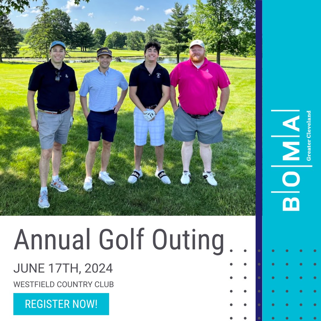 BOMA Greater Cleveland is hosting our annual Golf Outing on June 17th at Westfield Country Club! ⛳️

Register through our website: bomacleveland.org/events/2024-go…