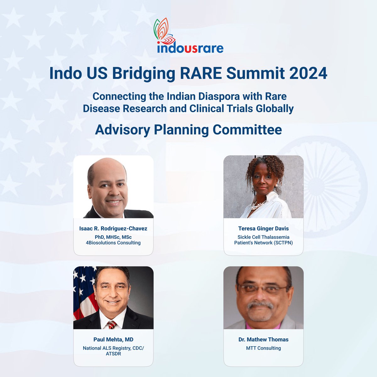 Advisory planning committee announced!!! Introducing our esteemed advisory planning committee members for the most anticipated event of the year. Stay tuned for more updates: buff.ly/4aGUWs9 #bridgingrare #RareDiseaseSummit #indousrare #bridge4rare #rarediseases