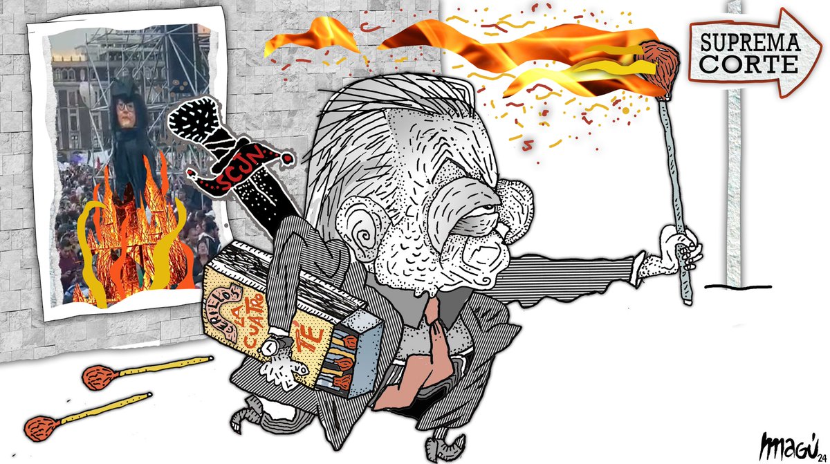 lajornadaonline's tweet photo. #MonerosLaJornada Del monigote a la realidad, cartón de @MaguMonero 

https://t.co/7XKF1X57iV https://t.co/Z5DXZFsz75
