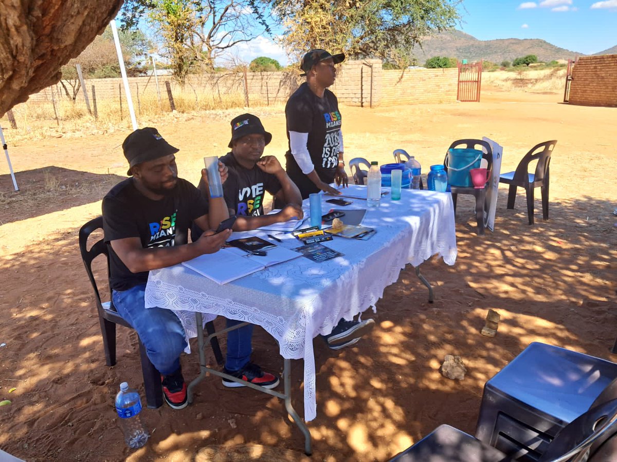 Today we spent the day in Ga Mphahlele talking to people about our vision for the future. A vision to save South Africa from scoundrels who have taken our people's material interests for granted over the past thirty years. #WeNeedNewLeaders #voteRiseMsanzi
