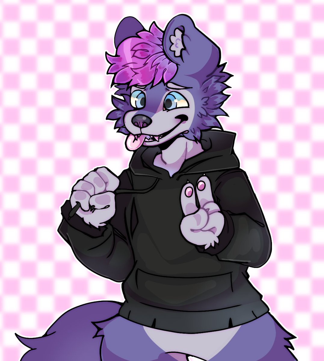 Daily art: day one 🐶 💜