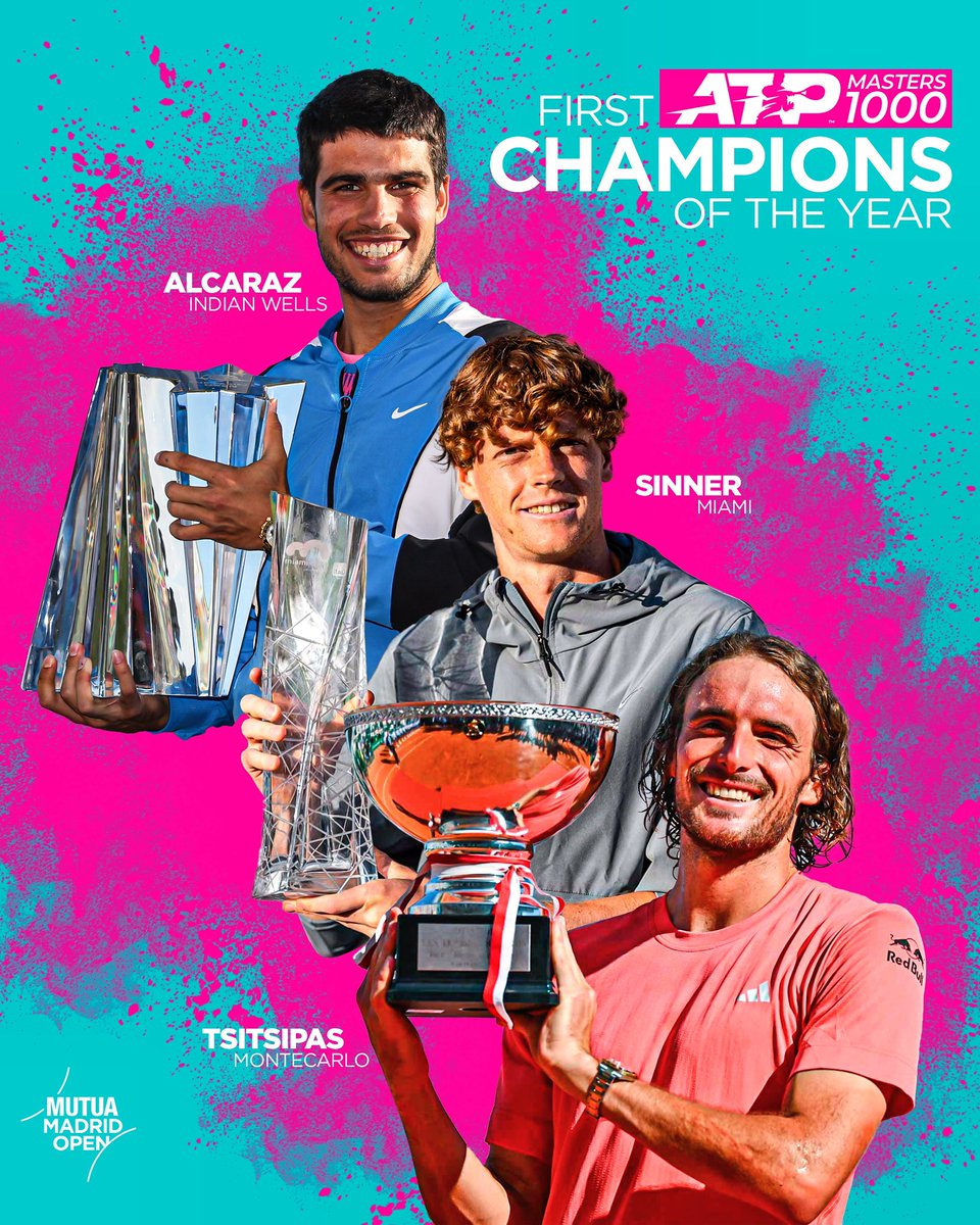 These are the first ATP Masters 1000 champions of 2024 🏆 Who will add their name to the list at the #MMOPEN?