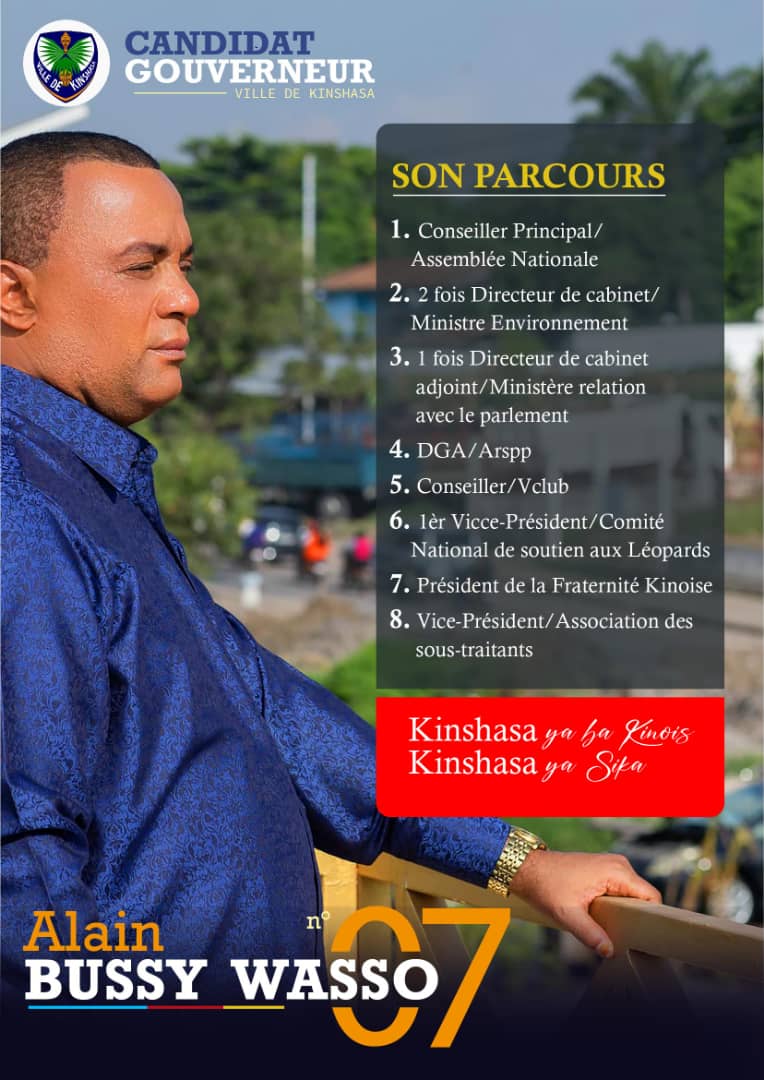 DynamiqueWasso's tweet photo. Nous proposons une politique novatrice et ambitieuse pour la transformation urbaine et durable de la Ville Province de Kinshasa. 

🗳️Candidat Gouverneur 𝐀𝐥𝐚𝐢𝐧 𝐁𝐮𝐬𝐬𝐲 𝐖𝐀𝐒𝐒𝐎 𝐧°𝟕
#Kinshasa_Yasika
#Kinshasa_Yaba_Kinois
#ABW7 https://t.co/g3PRzeQfkh