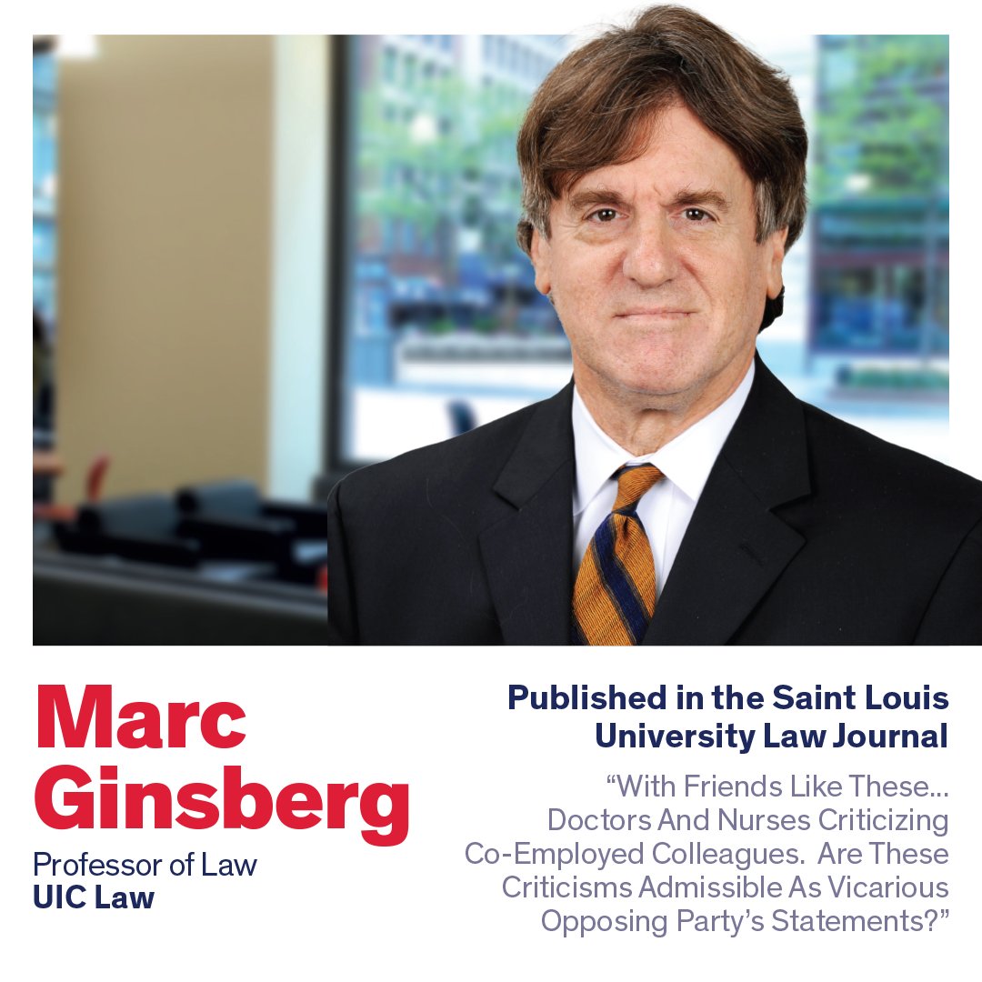 Law review written by Professor Marc Ginsberg concerning a topic within the law of evidence has been published by the Saint Louis University Law Journal. Read here: bit.ly/3W2tVL