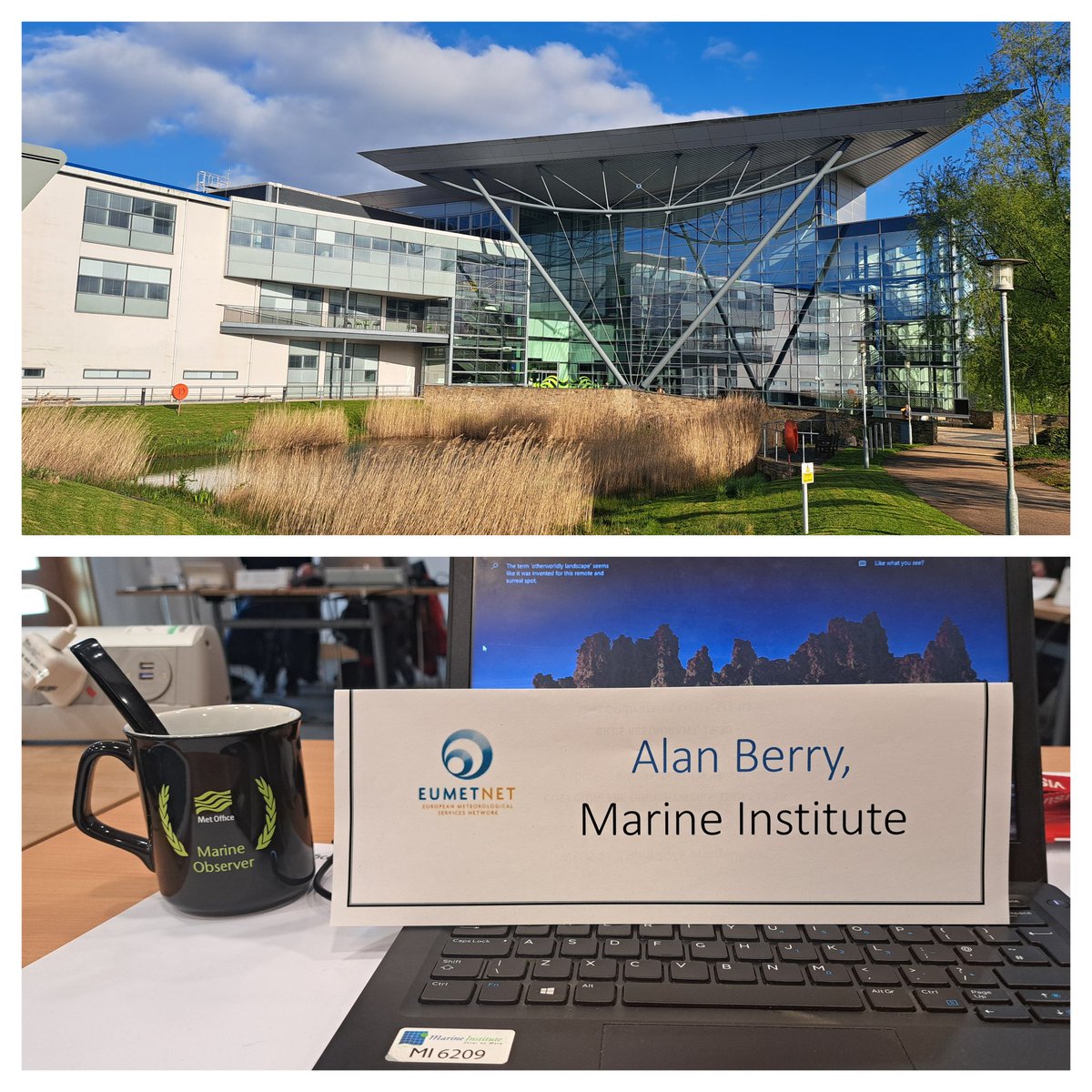 alanpberry's tweet image. Wrapping up a busy week representing @Eir_OOS at #EUMETNET meetings on marine observations at @metoffice for #ESURFMAR programme