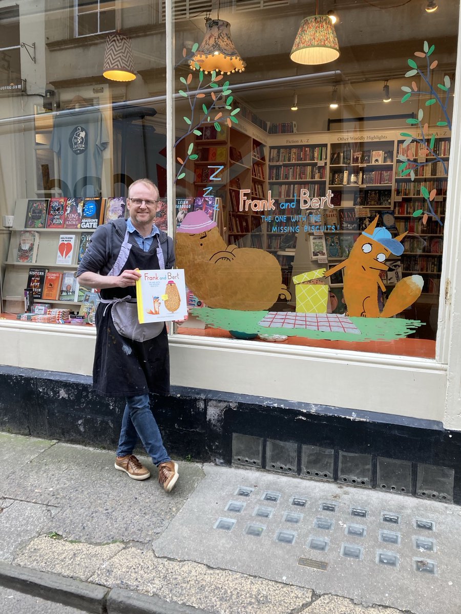 On Tuesday @Chris_Naylor_B was drawing the cheeky duo in @BraveWren’s window and signing some books👏 Yesterday he was at @mrbsemporium📚 And today he was at @7OaksBookshop✨ Here are some lovely highlights🐻🦊