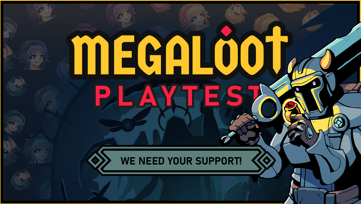 💍 Attention, fellow adventurers! The Megaloot Playtest Is Now Live! If you've signed up, check the store page for access: ravenage.ink/3SNwVJI #godot | #gamedev | #pixelart | #ドット絵 | #indiedev