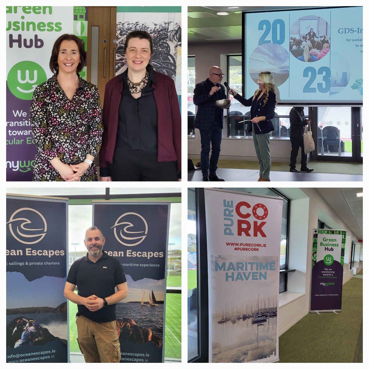 Great to meet so many businesses at #KeepCorkMeeting who had stories to share about their #sustainability work. Tourism businesses are tackling food waste, converting to greener fuels, installing solarPV panels, walking/cycling to work... and much more... keep up the great work!