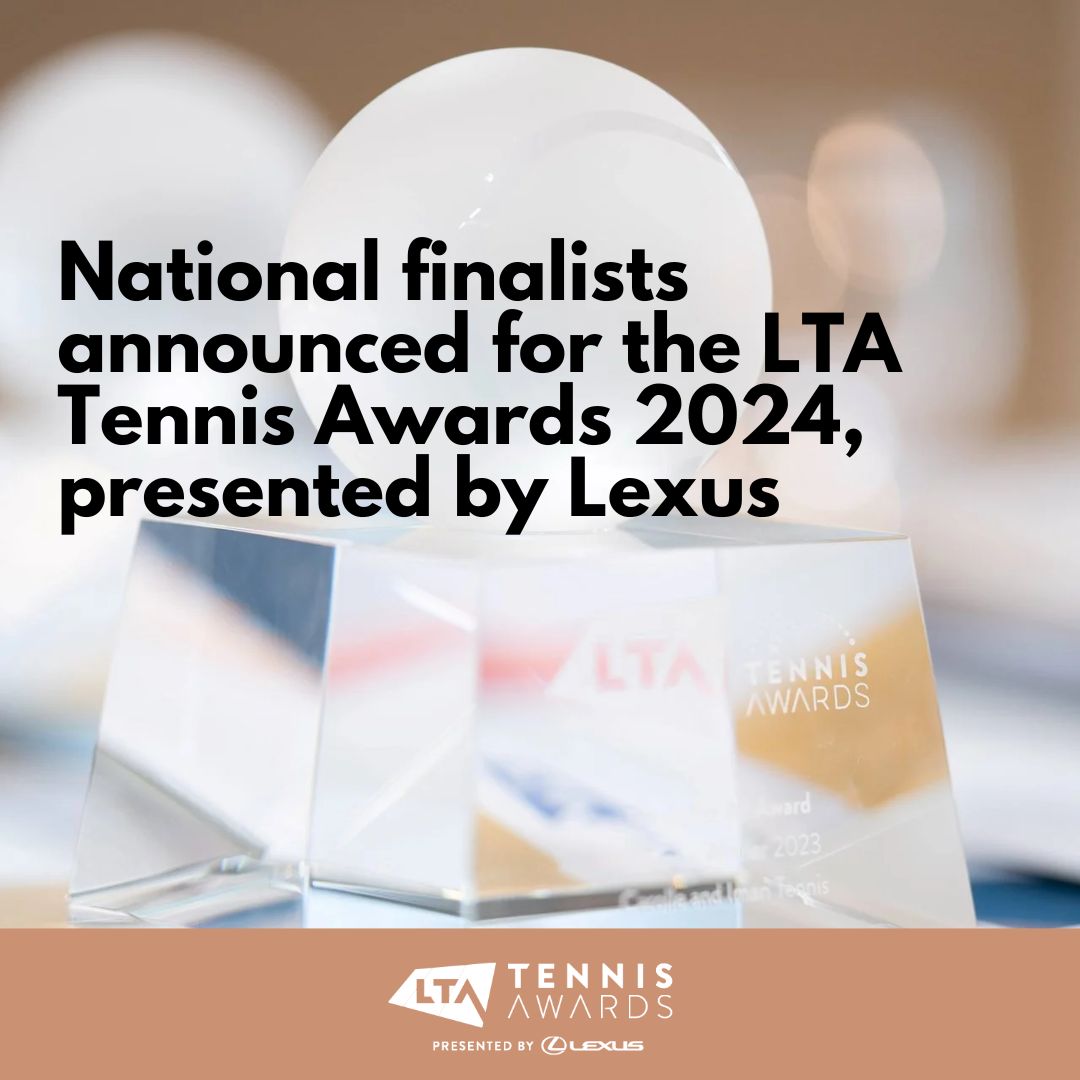 National Finalists Announced for the LTA Tennis Awards 2024, Presented by Lexus. clubspark.lta.org.uk/TennisSomerset… #ltatennisawards