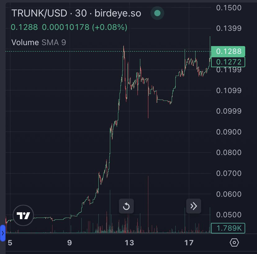 #BullishAF Next up .2, .5, $1 and 🚀🚀🚀 💸 jup.ag/swap/USDC-TRUN… #bnb #bsc #sol #SOLMEMECOINS #100xgem