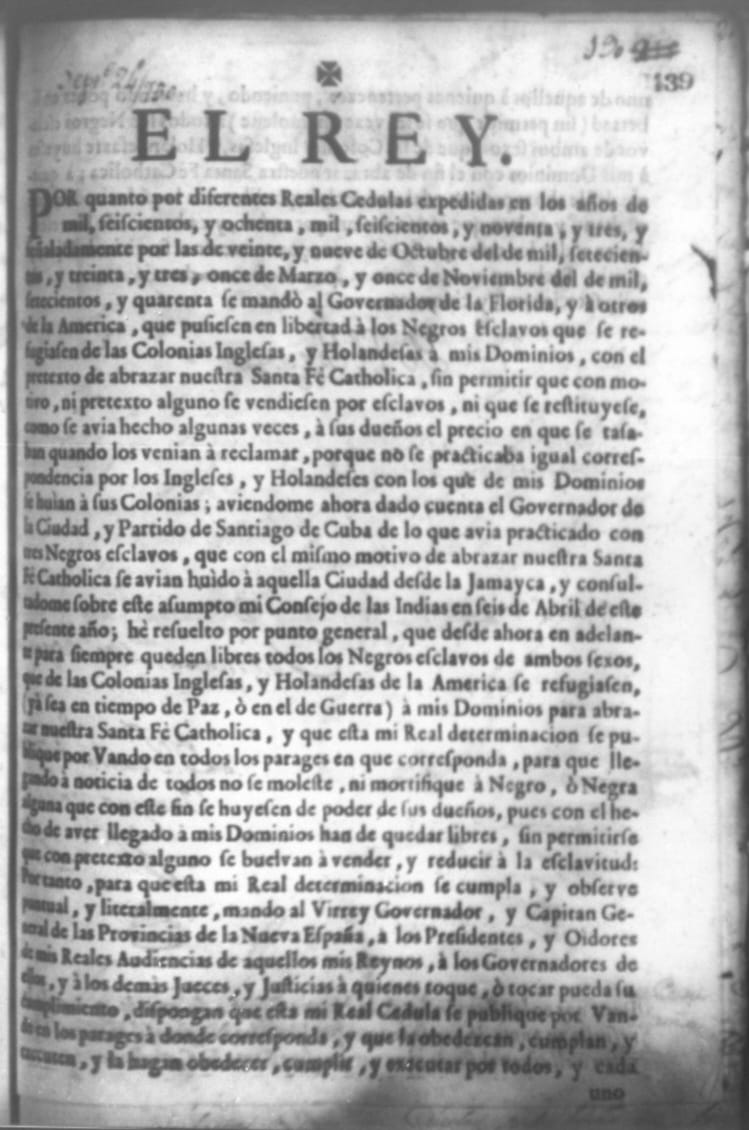 ahguaufm's tweet photo. #Historia #Esclavitud #RealCedula

El 7 de noviembre de 1693, a través de Real Cédula, Carlos II concedió la libertad a todos los esclavos fugitivos de las colonias británicas, siempre que abrazasen la fe católica. 

Esta política fue aplicada por la monarquía española. https://t.co/04T15opvU9