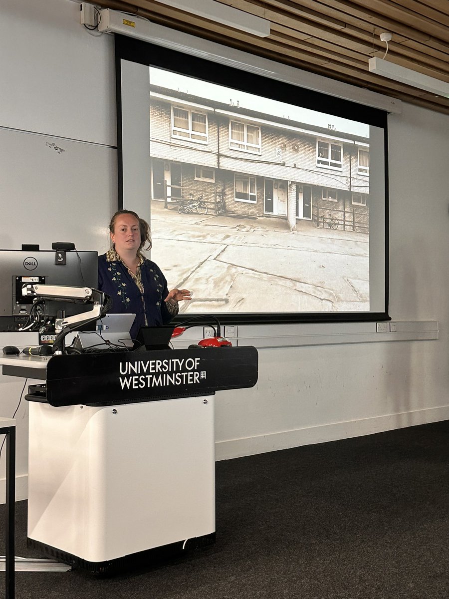 Brilliant ending to the first day of the Television By Design conference - May Davis talking about her design work on Landscapers. I forgot to take pictures of <a href="/Illuminations/">Illuminations</a> opening paper on early TV design but that was fascinating too. I have learned a lot today