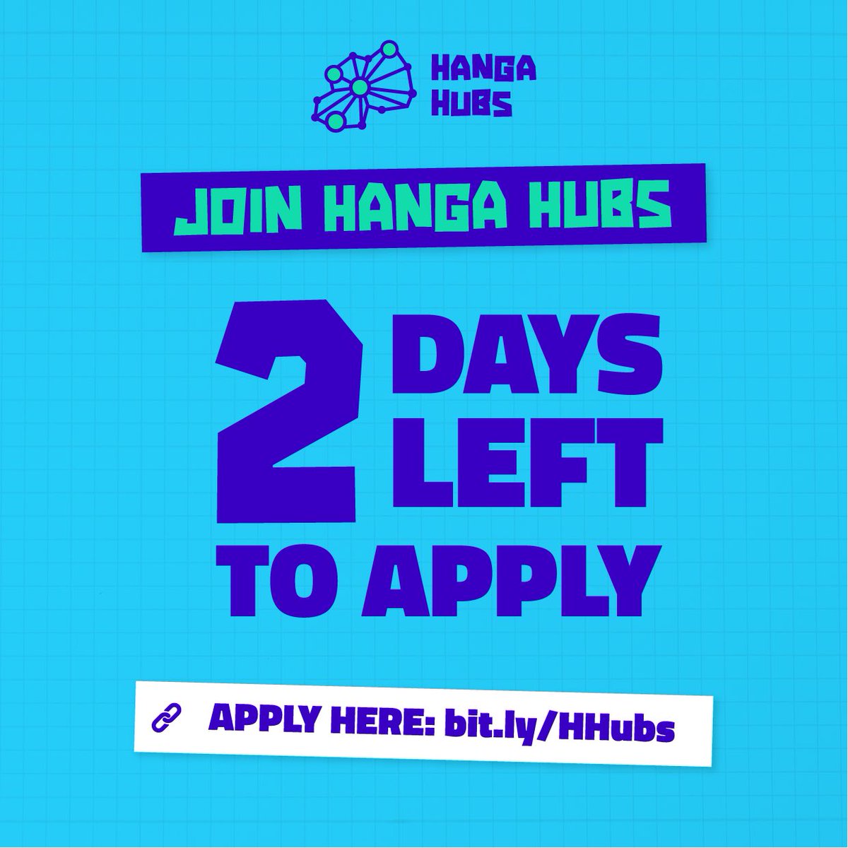 Pssttt, have you heard? There’s only 2 days left before the application deadline! Don't let this opportunity slip away –apply now and be part of the Hanga Hubs journey!