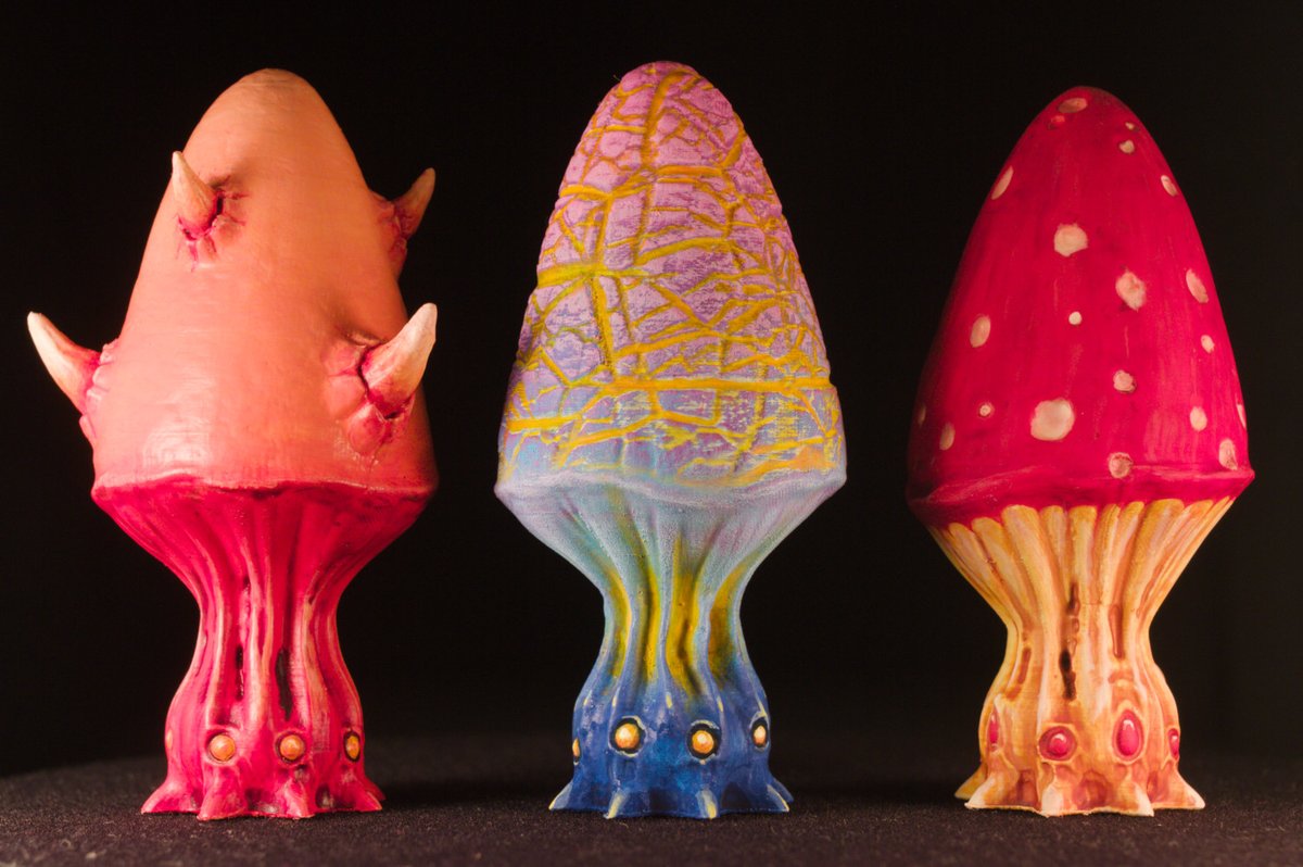 GGreeble's tweet photo. Strange Mushroom-Batch #3 is ready and available for free. Have fun printing and painting. :-)
#3dprint #b3d #tabletopgaming #miniaturepainting https://t.co/pVH8llDamc