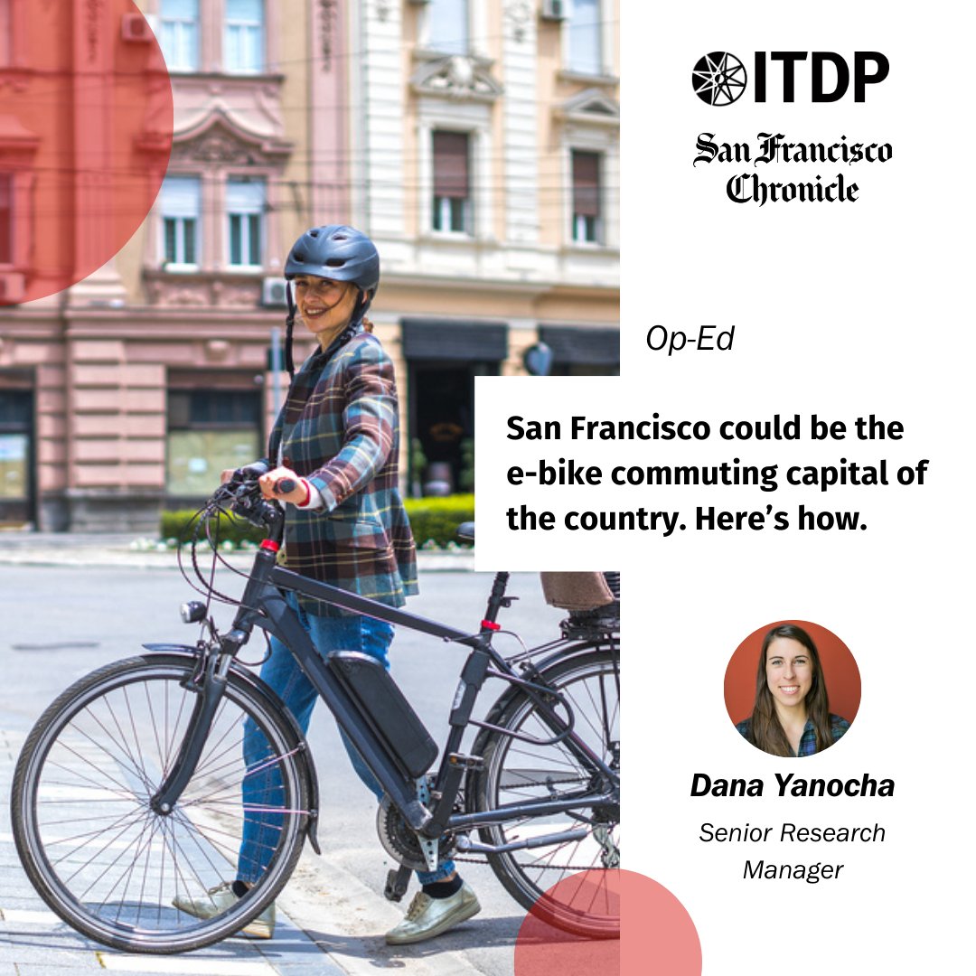 ITDP (@itdp_hq) on Twitter photo "Using e-bikes for 15% of all urban miles traveled in North America could reduce carbon dioxide emissions from transport by 12%, according to a 2020 study." - ITDP Senior Research Manager <a href="/danabikesdc/">Dana Yanocha</a> for <a href="/sfc_opinions/">SFChronicle Opinion</a>
Read more about e-bike benefits: bit.ly/3xyvDKs "Using e-bikes for 15% of all urban miles traveled in North America could reduce carbon dioxide emissions from transport by 12%, according to a 2020 study." - ITDP Senior Research Manager <a href="/danabikesdc/">Dana Yanocha</a> for <a href="/sfc_opinions/">SFChronicle Opinion</a>
Read more about e-bike benefits: bit.ly/3xyvDKs