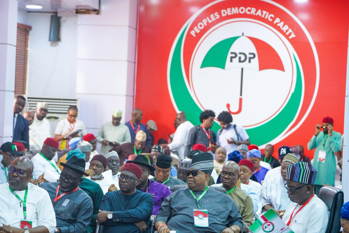 At the 98th National Executive Council Meeting (NEC) of our great party, the Peoples Democratic Party. -AA