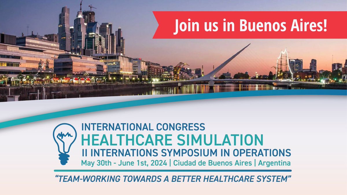 SimGHOSTS (@simghosts) on Twitter photo Join us in Buenos Aires for a cutting-edge healthcare simulation event from May 30 to June 1! Experience our exciting partnership with <a href="/FundGarrahan/">Fundacion Garrahan</a>. Reserve your spot now: buff.ly/49AR9f7 #healthcare #simulation #technology Join us in Buenos Aires for a cutting-edge healthcare simulation event from May 30 to June 1! Experience our exciting partnership with <a href="/FundGarrahan/">Fundacion Garrahan</a>. Reserve your spot now: buff.ly/49AR9f7 #healthcare #simulation #technology