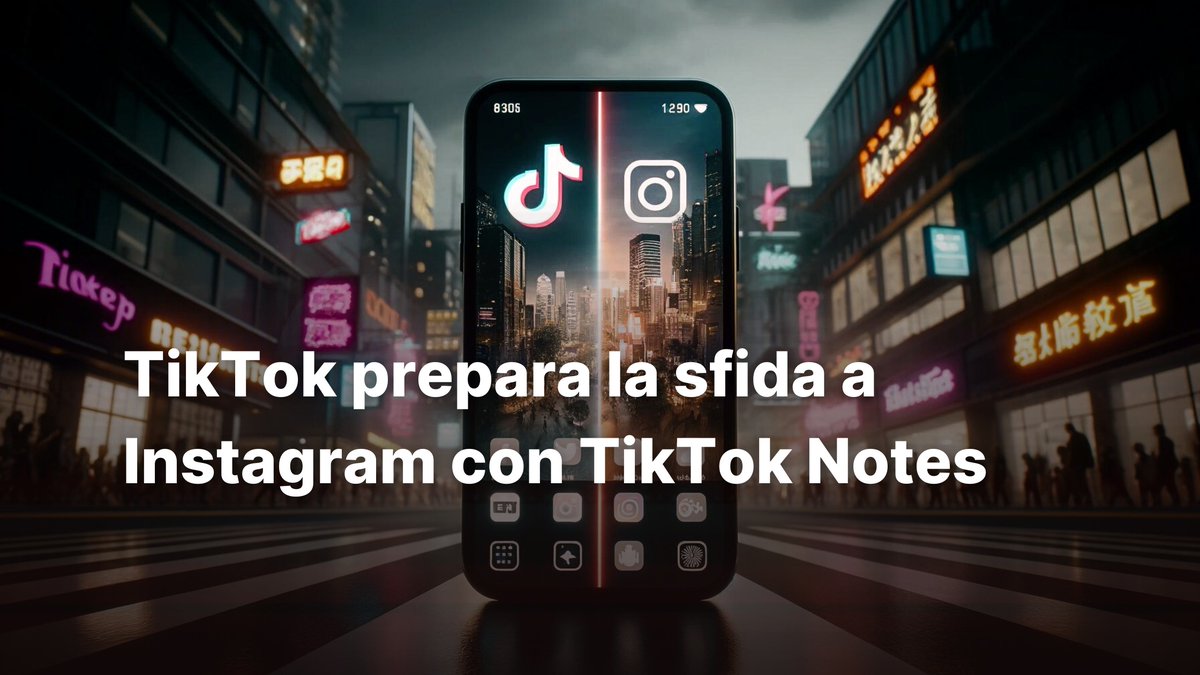 TikTok prepara la sfida a Instagram con TikTok Notes dlvr.it/T5h5CX via @InTime_Blog