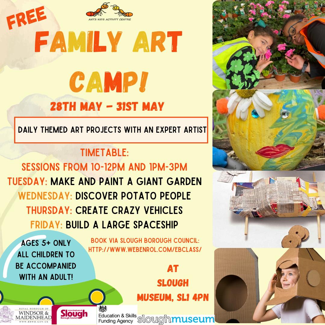Announcing our FREE After School Activities for parents & children aged 5+ Every Tues, Wed & Thurs @sloughmuseum from 4pm to 5.30pm. Classes start on 30/04/24 for 4 weeks. Bookings via webenrol.com/ebclass/ or call us on 07598062569 🌟