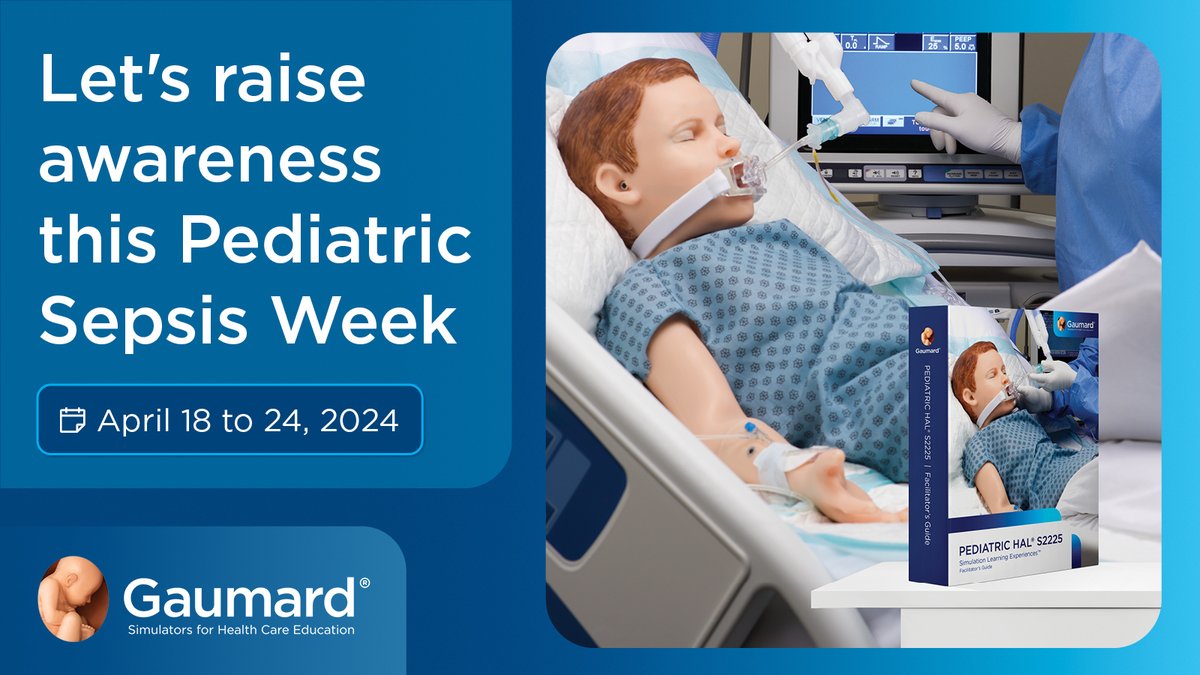 🌟#PediatricSepsisWeek begins! #Didyouknow Every day, more than 200 children are diagnosed with severe sepsis in the U.S.? Pediatric HAL® S2225 and its scenario content help facilitate hands-on sepsis management training. Let's raise awareness! 🩺
