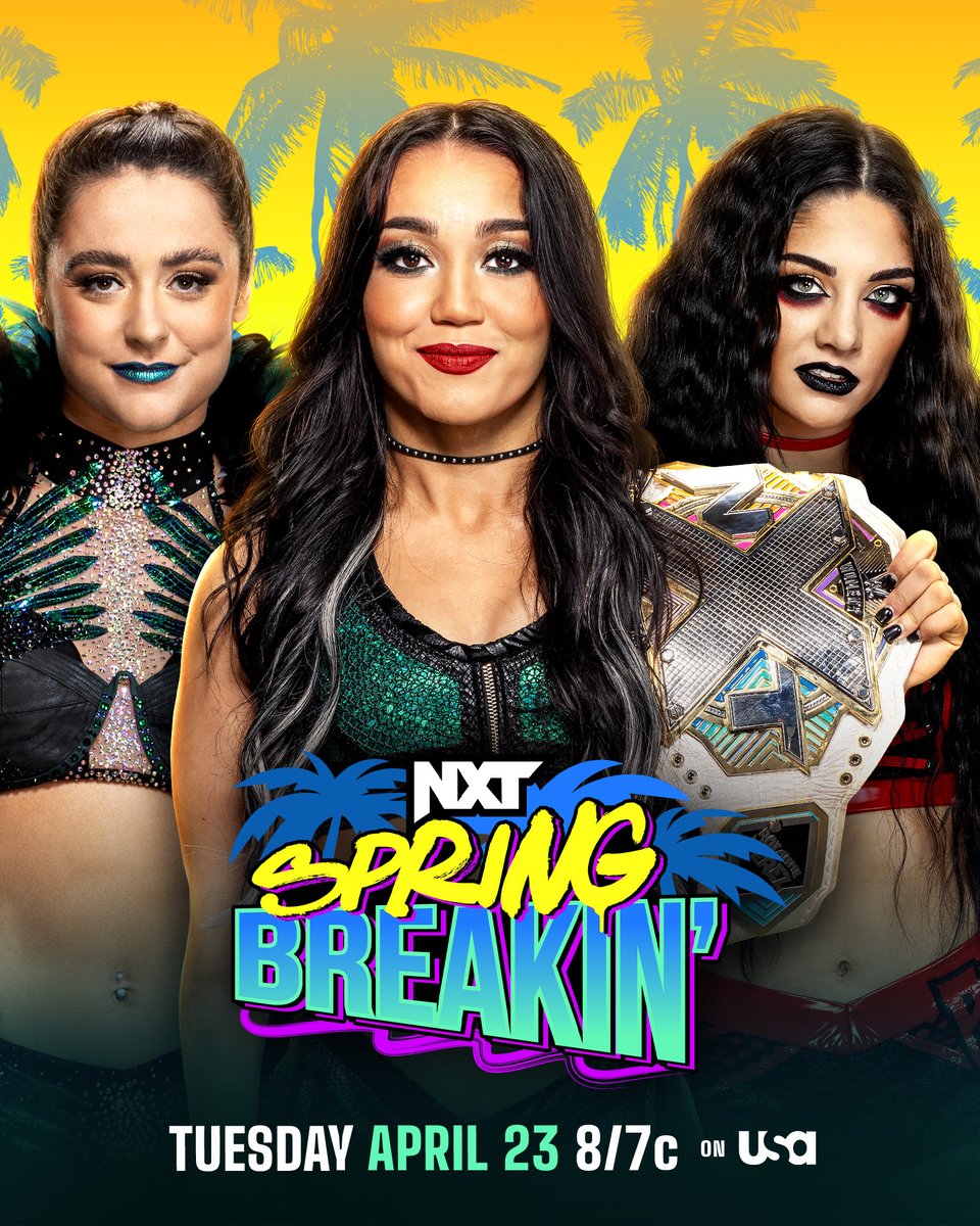 Who will leave as #WWENXT Women's Champion when @roxanne_wwe defends against @Real_Valkyria and @TatumPaxley in a Triple Threat Match NEXT WEEK during Week One of #NXTSpringBreakin? 📺 8/7c on @USANetwork