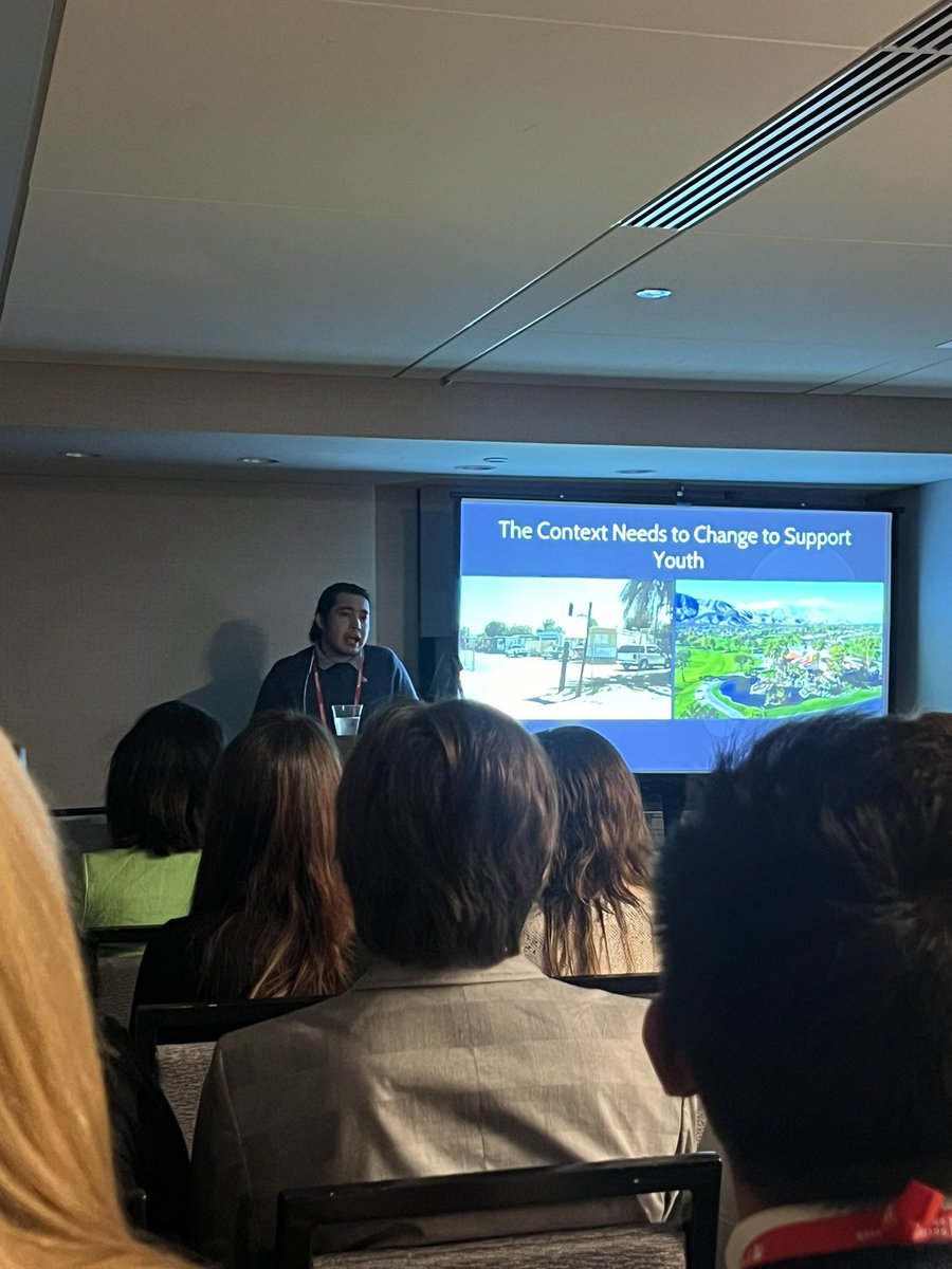 Shoutout to Dr. @AndresPinedo15 dropping important knowledge on his work exploring critical consciousness development in ethnic studies classrooms at <a href="/SRAdolescence/">Society for Research on Adolescence</a>. Collaborators include @theaberjohn <a href="/skuubiidoo/">Gabrielle Kubi, PhD (still just a kid)</a> @ProfDiemer