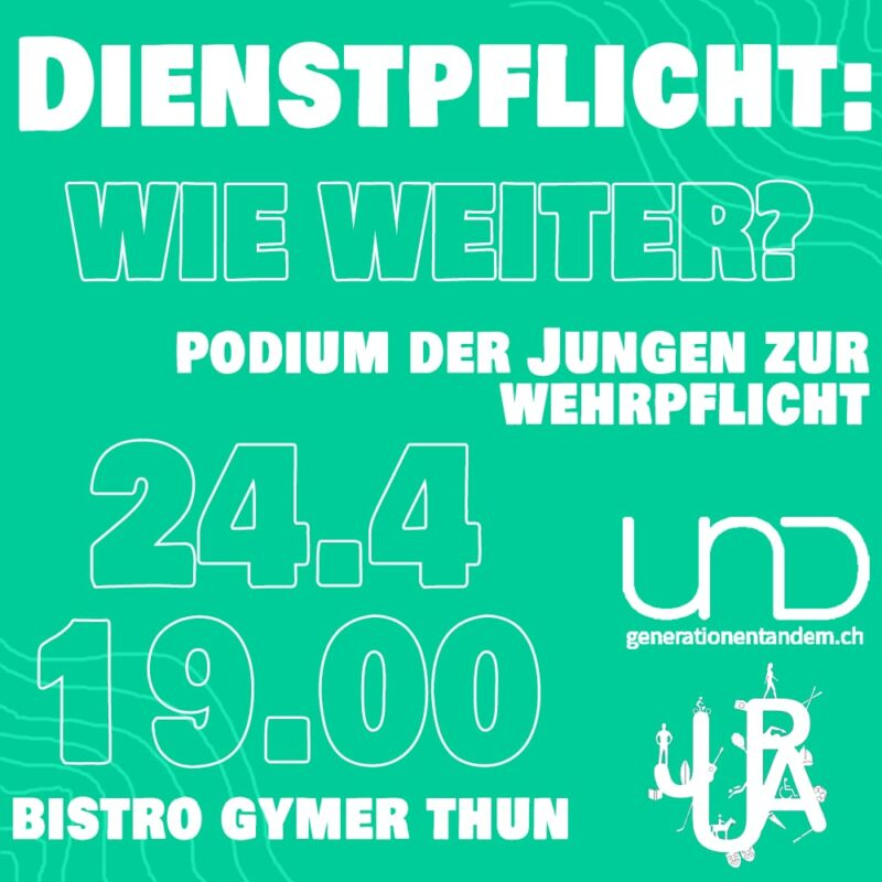 UNDTandem's tweet photo. "Die Schweizer Dienstpflicht: Ein Thema, das die Gemüter bewegt. Militär oder Zivildienst? Diese Frage stellt sich für viele junge Männer. Doch die Diskussion geht weiter: Soll die Dienstpflicht auch für Frauen gelten? 🪖🎖️🫡🚺 https://t.co/QDh3b05lz2