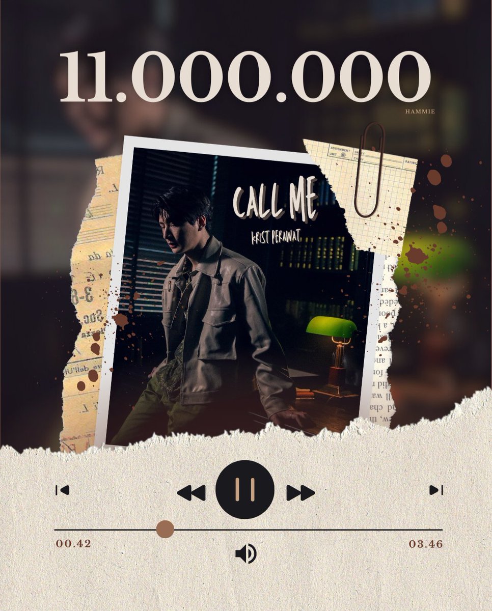 hammie_DJK's tweet photo. congrats #CallMeMV for reaching 11M after one yr released 🎉✨✨
waiting for ur album @kristtps
#KristPerawat
#KristCallMe11M https://t.co/5Jz5tNhoCo