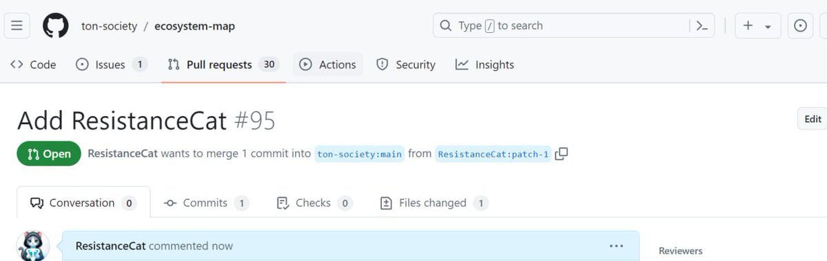 The pull request is in to add $RECA to the Memelandia category of the TON Ecosystem. We meet all the criteria: 1000+ holders, minimum LP of 100k, and FDV over 1M. This move will give our  cat some serious exposure and a big boost. Hold onto those bags and keep the floor above 1M