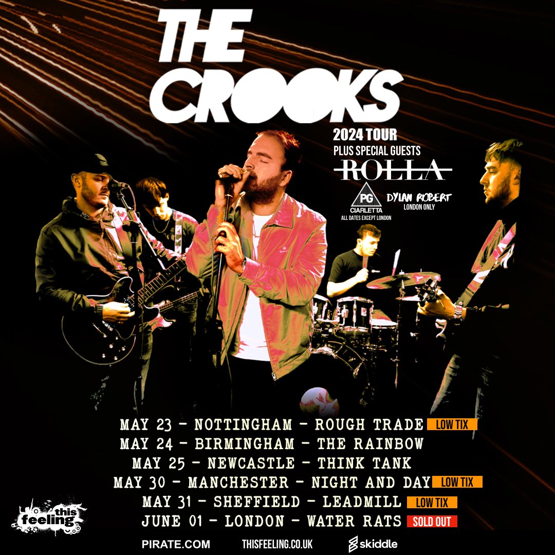 This_Feeling's tweet photo. Brilliant new singer songwriters @PGCiarletta &amp; #Dylanrobert open up @TheCrooksUK comeback tour 🤩 @ROLLA2020 main support all dates sold out or close 🔥🎟️ https://t.co/UU8adAzQvY