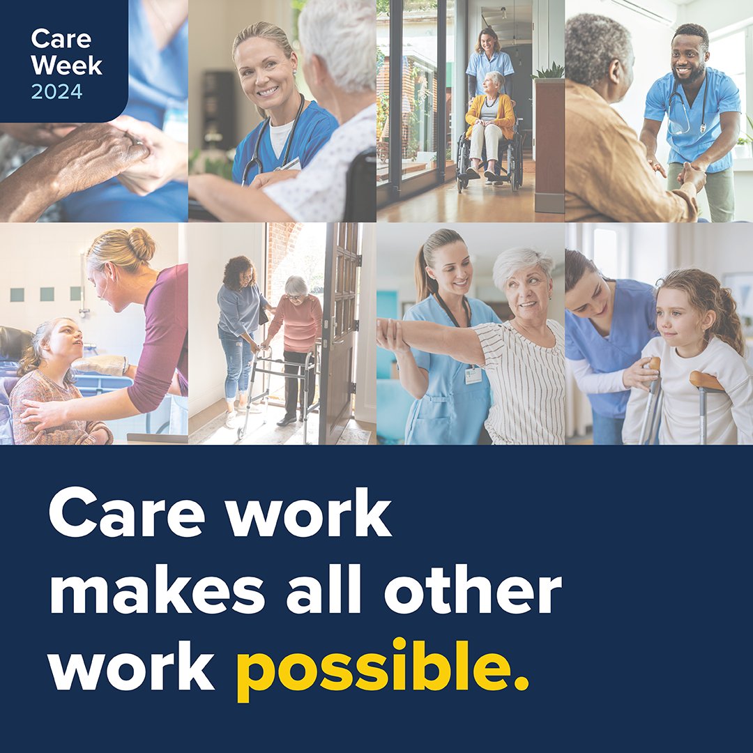 Care work is essential. We recognize and honor the people who provide care, whether to a child, a senior, or someone with a disability. We support care for all families and believe everyone deserves access to essential quality care and support! #CareWeek