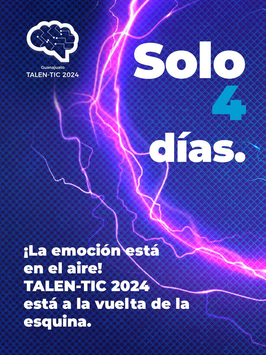 ¡Faltan 4 días! ⏰
👨‍💻#TALENTIC Sede León 👩‍💻

📅Nos vemos este 24 de abril en Poliforum León

#TALENTIC2024 #Talento #TICS #SoyENTIX #Jovenes #Proyecto #innovacion #junglab #soyjunglab #soytalento #sede #LeonGto #Eventos2024 #tecnologías