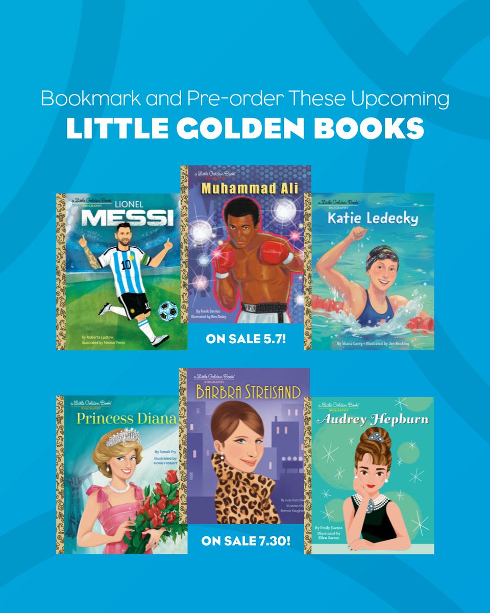 It’s time to prepare your Little Golden Book collection for some big stars! 🤩 Pre-order these to always have an inspiring story to share with your little one at the ready 🩵
